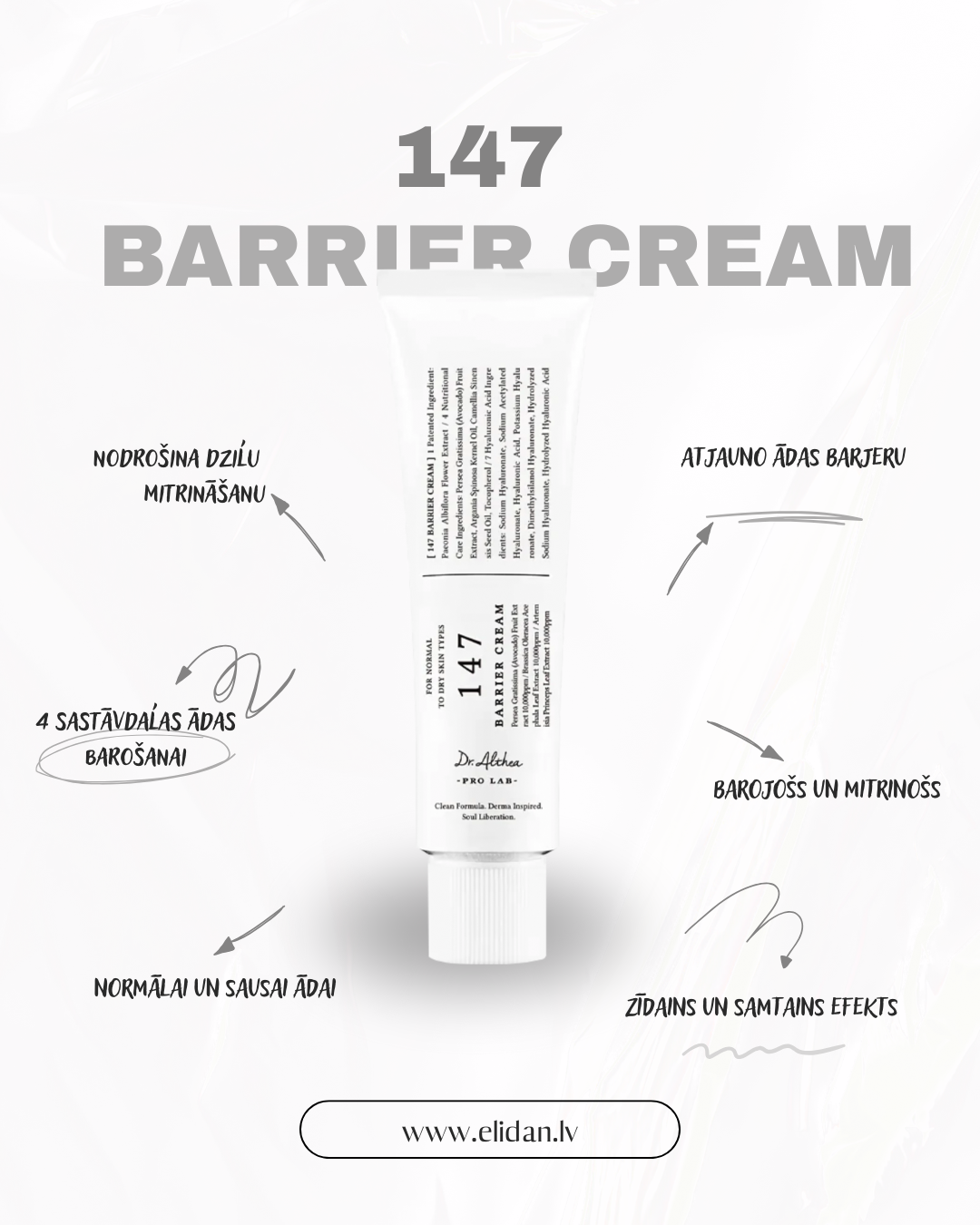 NOMIERINOŠS KRĒMS AR AZULĒNU DR. ALTHEA 147 BARRIER CREAM