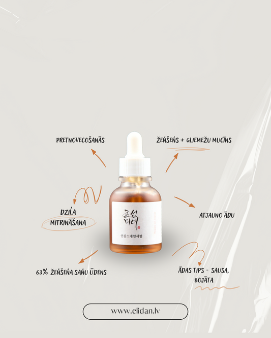 ATJAUNOJOŠS SERUMS BEAUTY OF JOSEON REVIVE SERUM GINSENG + SNAIL MUCIN