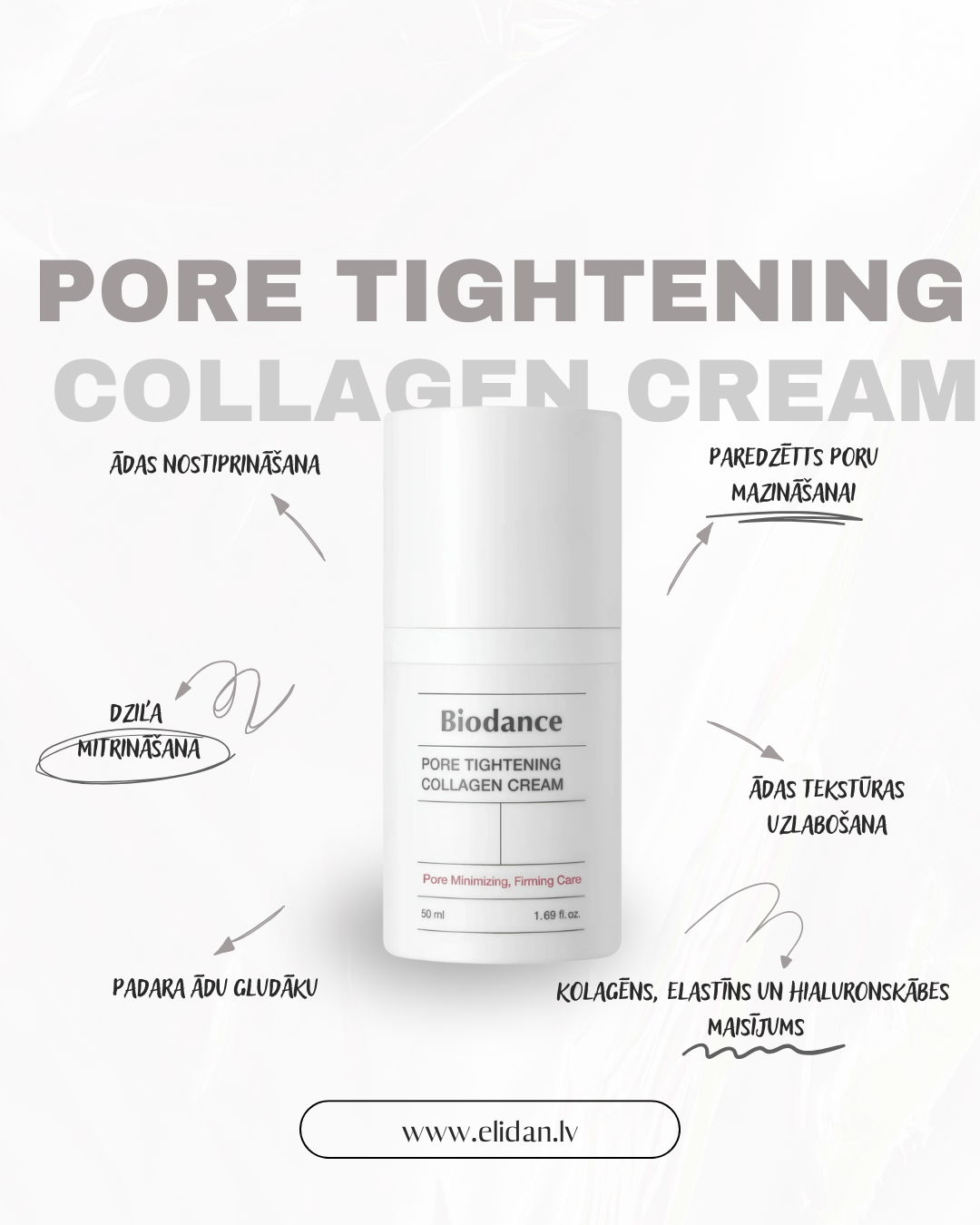 SEJAS KRĒMS AR KOLAGĒNU BIODANCE PORE TIGHTENING COLLAGEN CREAM