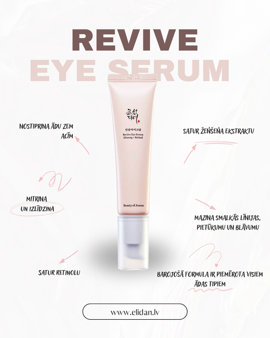 KRĒMS ĀDAI AP ACĪM AR ŽEŅŠEŅU UN RETINĀLU BEAUTY OF JOSEON REVIVE EYE SERUM GINSENG