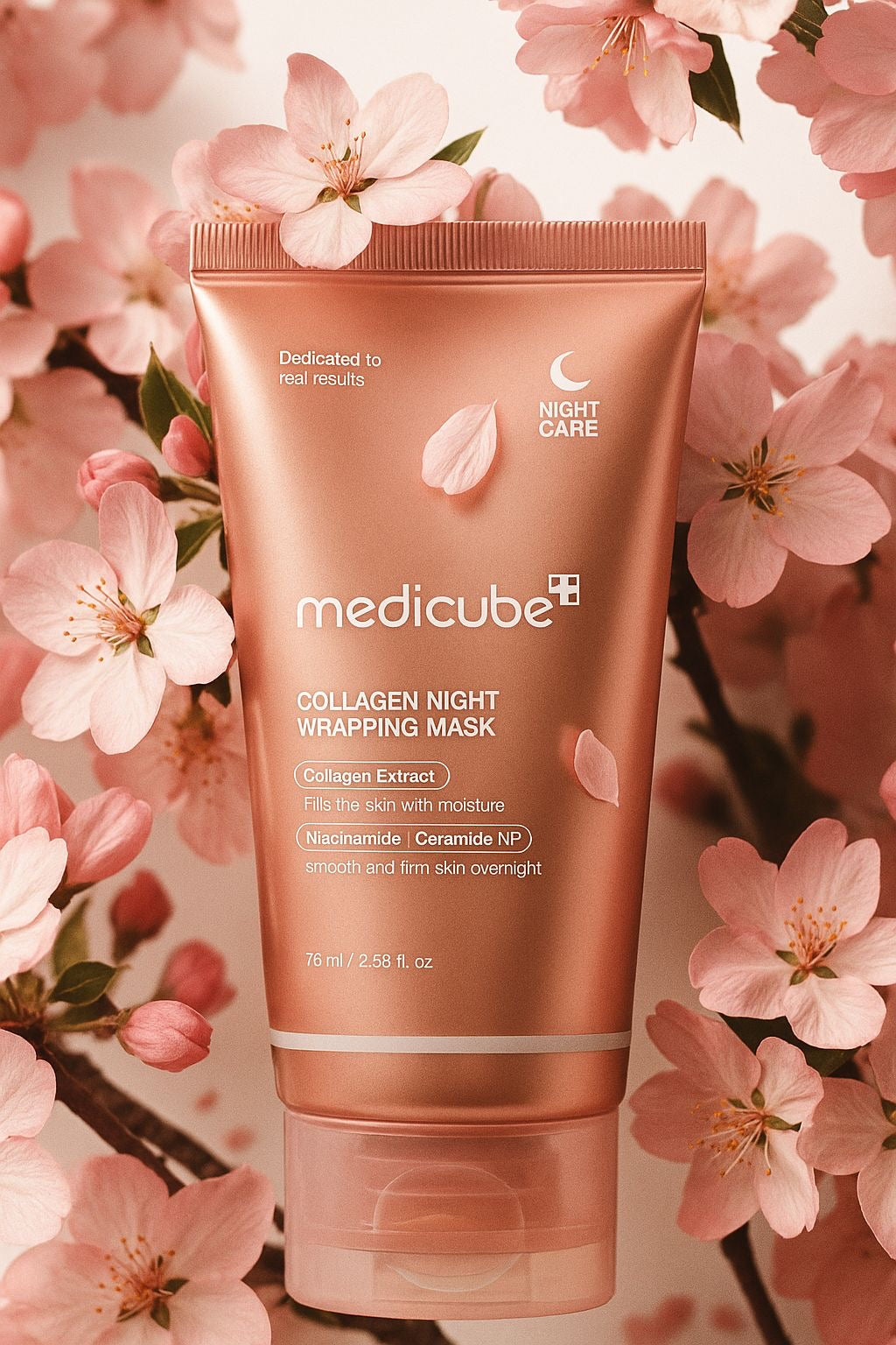 NOSTIPRINOŠA NAKTS MASKA MEDICUBE COLLAGEN NIGHT WRAPPING MASK