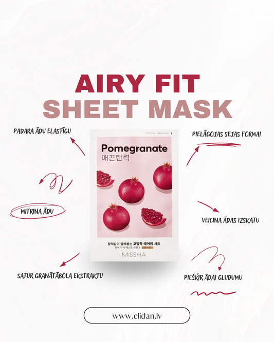 AUDUMA MASKA MISSHA AIRY FIT SHEET MASK POMEGRANATE