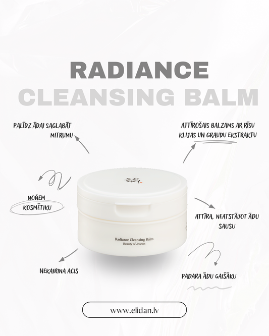 ATTĪROŠS BALZAMS AR RĪSŪDENI UN SOJAS FERMENTIEM BEAUTY OF JOSEON RADIANCE CLEANSING BALM